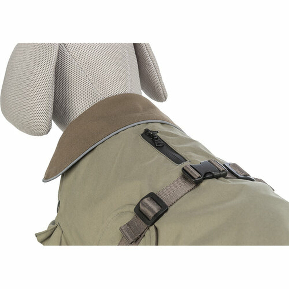 Dog Coat Trixie Peach Olive XS