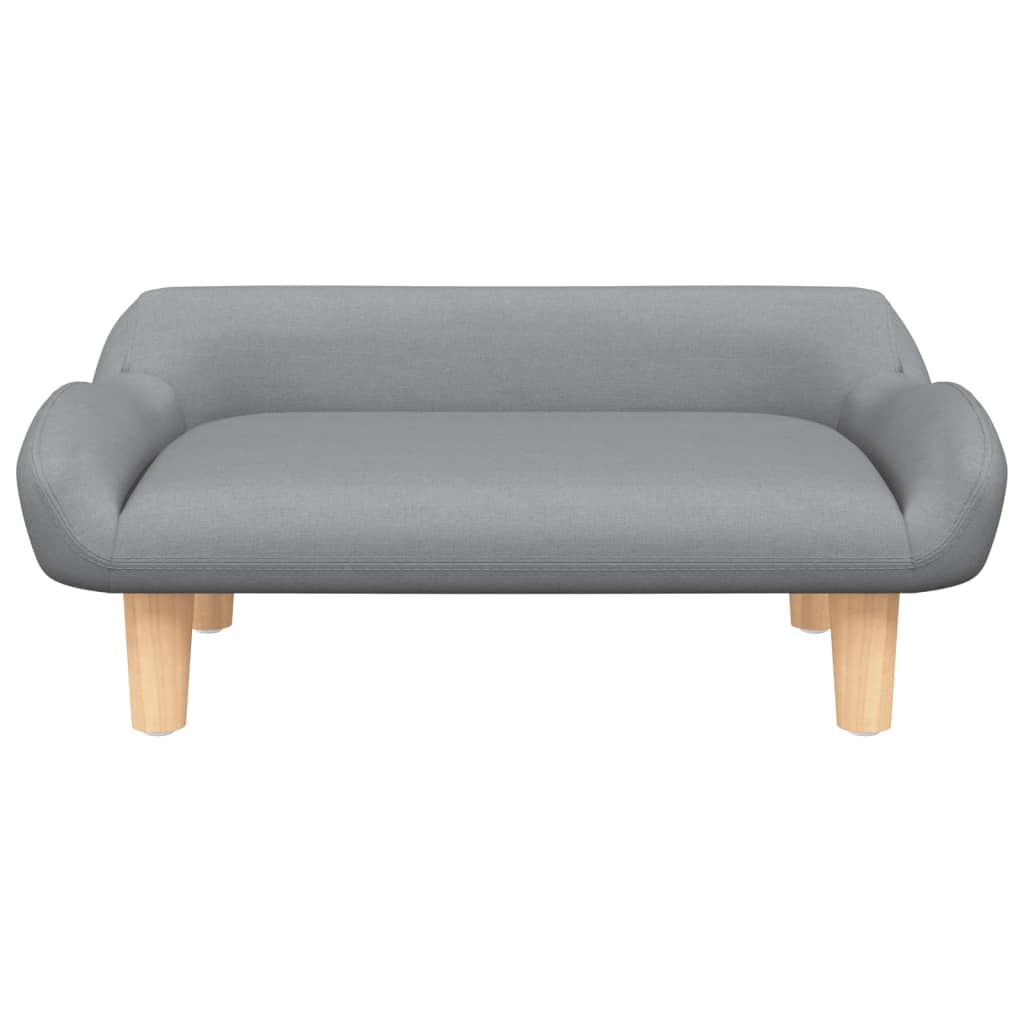 NNEVL Dog Bed Light Grey 70x40x24 cm Fabric