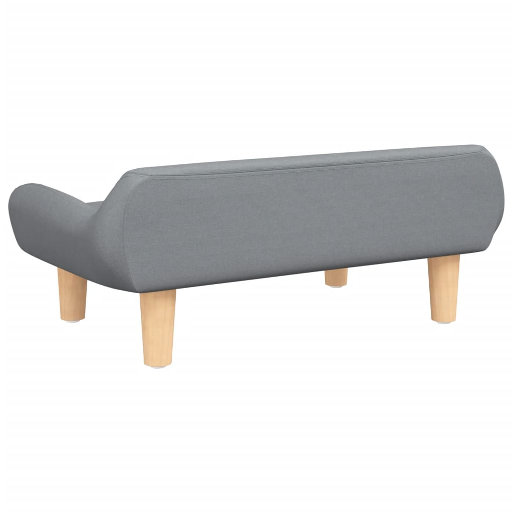 NNEVL Dog Bed Light Grey 70x40x24 cm Fabric