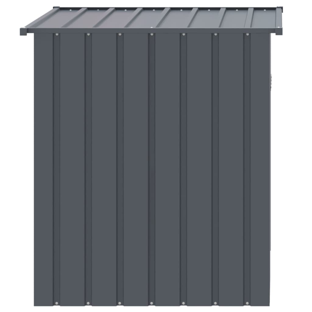 NNEVL Dog House with Roof Anthracite 110x103x109 cm Galvanised Steel
