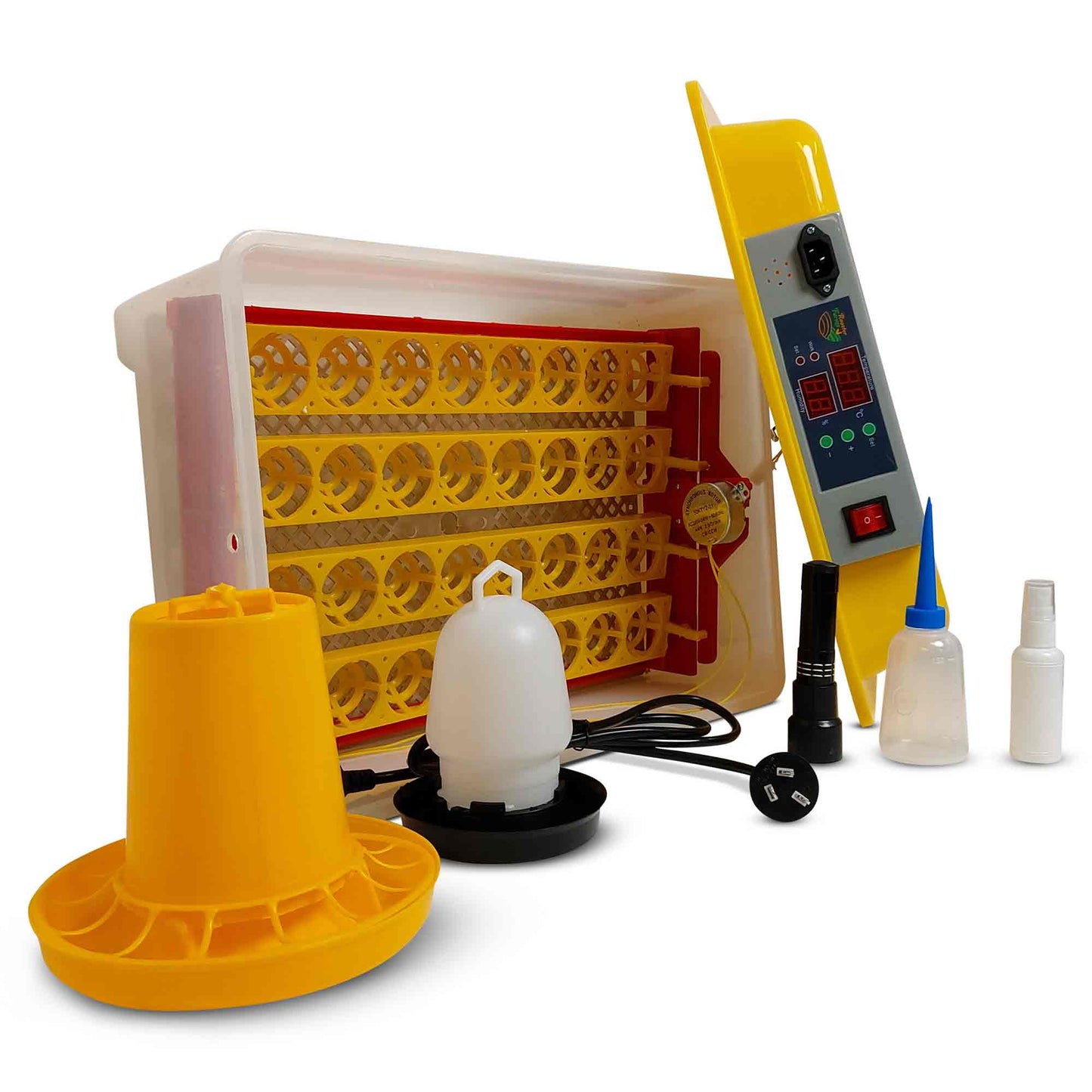 NNEDSZ Electric 32 Egg Incubator + Accessories Hatching Eggs Chicken Quail Duck