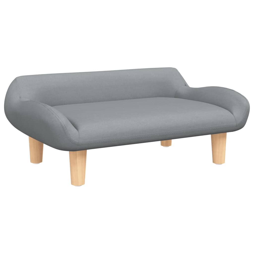 NNEVL Dog Bed Light Grey 70x40x24 cm Fabric