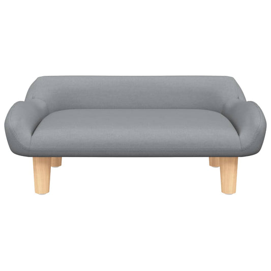 NNEVL Dog Bed Light Grey 70x40x24 cm Fabric