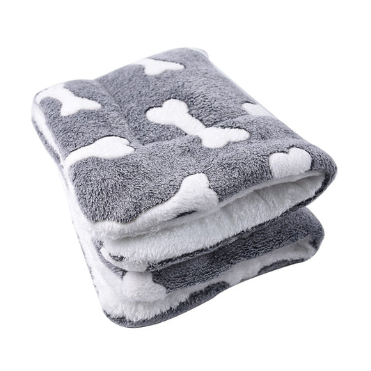 NNEOBA Pet Blanket Dog Bed Cat Mat Flannel Thickened Accessories Keep Warm In Winter Sleeping For Sofa Cushion Home Rug Supplies